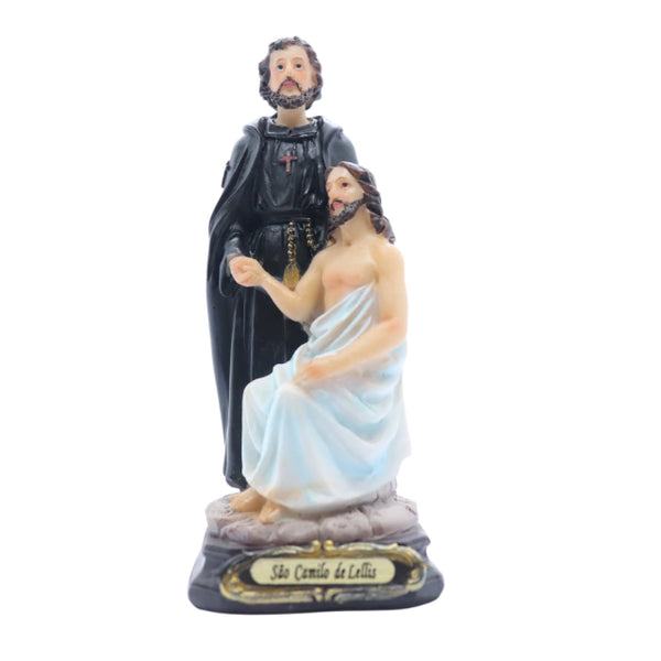 Imagem Sao Camilo De Lellis Resina 12,5 Cm - Hesed