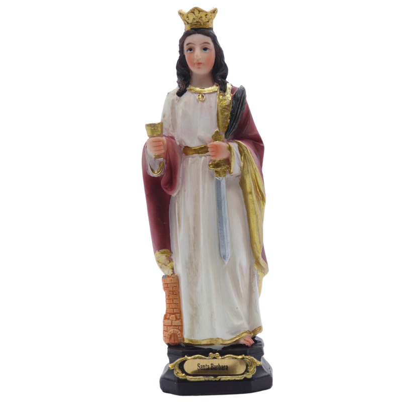Imagem Santa Barbara Resina 12,5cm - Hesed