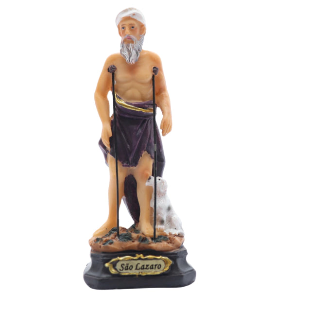 Imagem Sao Lazaro Resina 12,5cm - Hesed