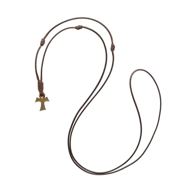 Colar Tau Franciscano Metal - Hesed