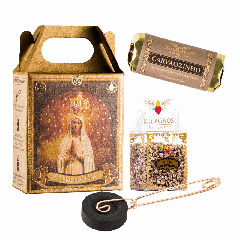 Kit N. Sra. De Fatima (Mini Kit + Incensario) - Hesed